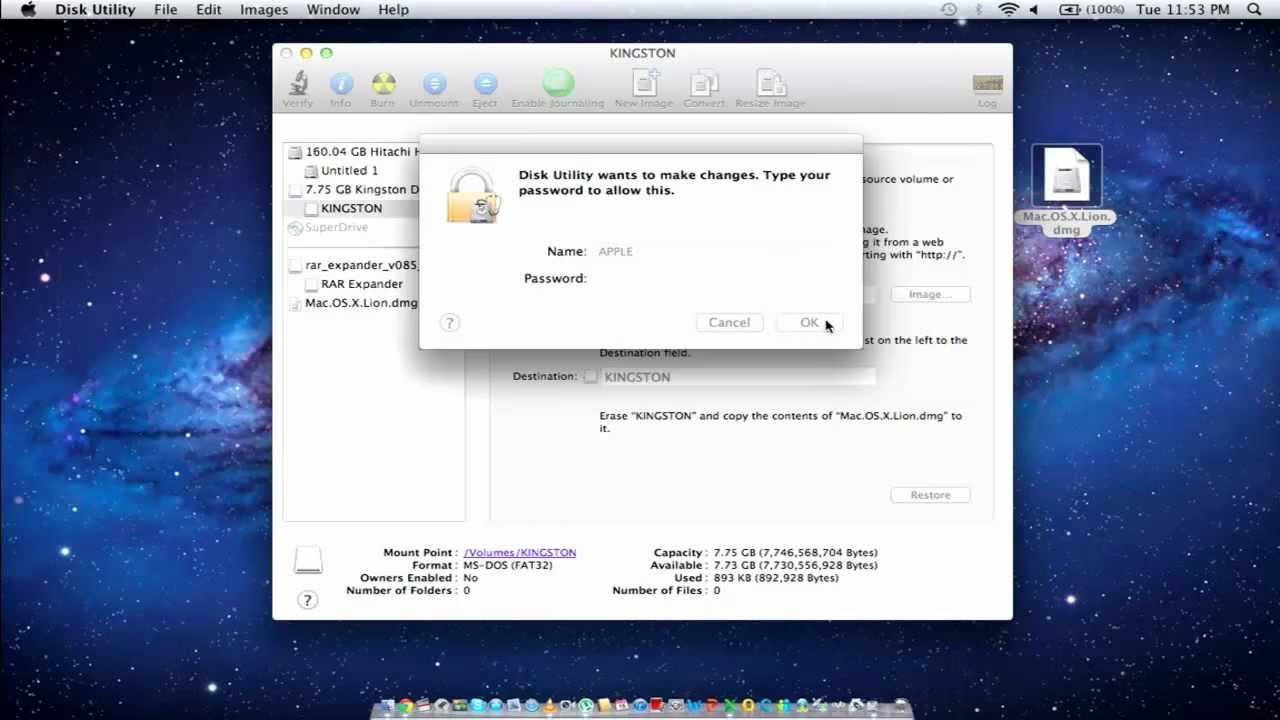 find out if my usb is formated for boot mac